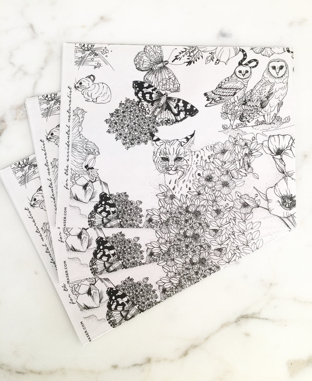 Flora and Fauna wrapping paper